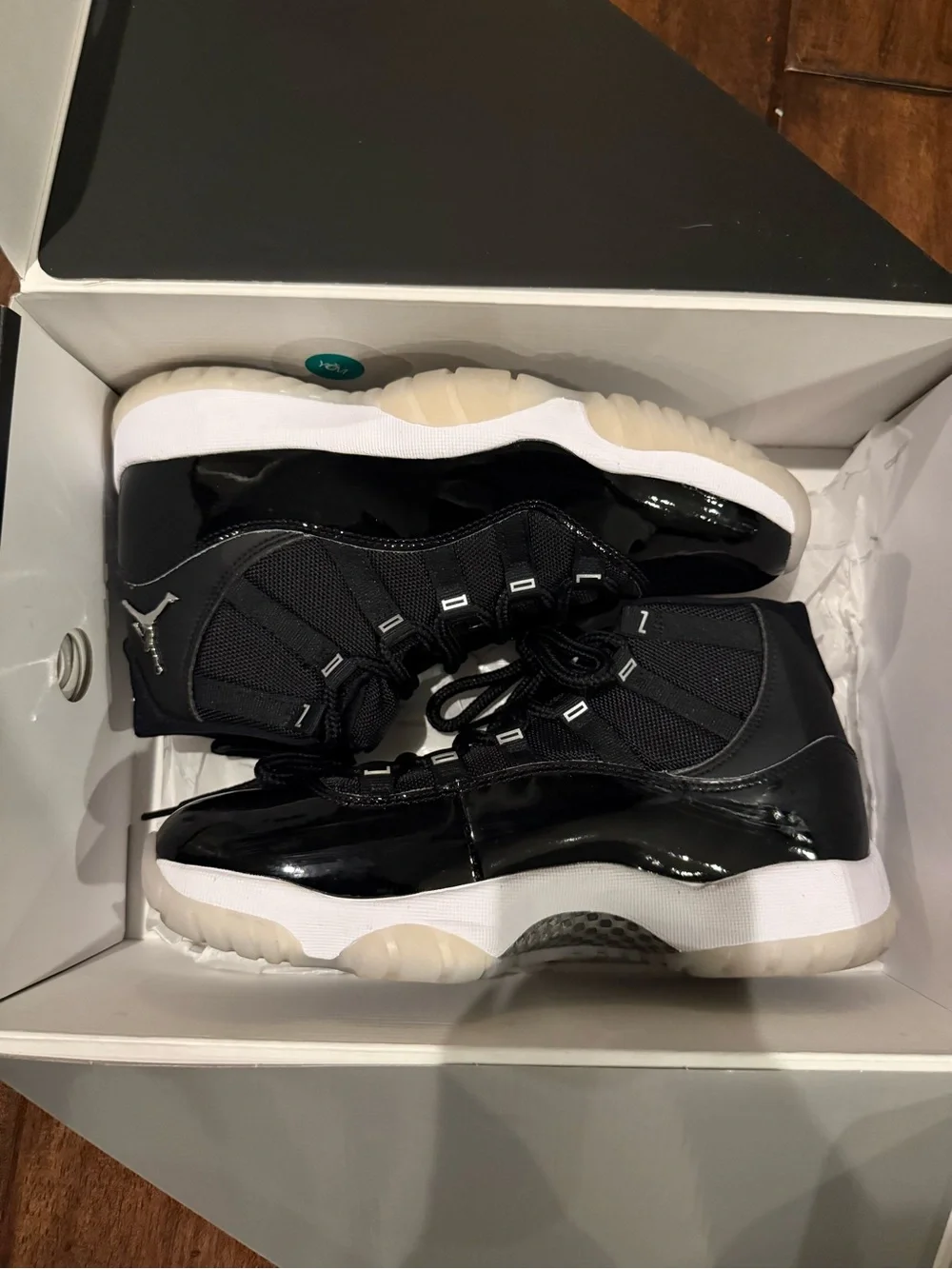 Jordan Kids Black and White High-Top Sneakers